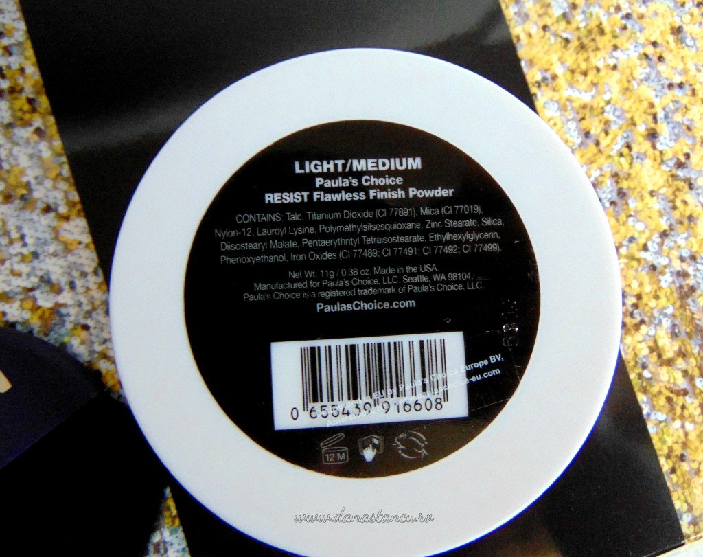 ingrediente Paula`s Choice Resist Flawless Finish Powder